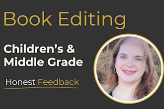 proofread and edit middle grade or childrens writing