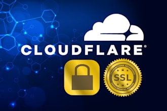 setup cloudflare, cdn, ssl , fix any existing problem