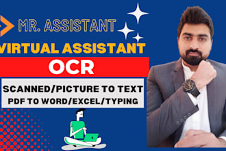 convert scanned and picture text to word and excel