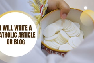 write a catholic christian article or blog