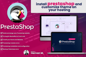 install prestashop and customize theme on your hosting