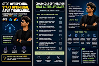 audit your AWS azure or gcp cloud costs and deliver a finops optimization