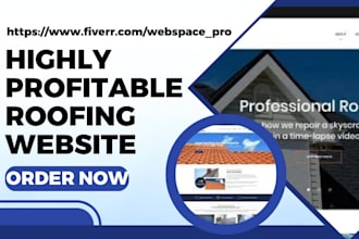 design roofing website plumbing contractor website handyman electrician website