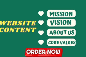 write a company intro,about us,mission and vision statement,brand story,slogan