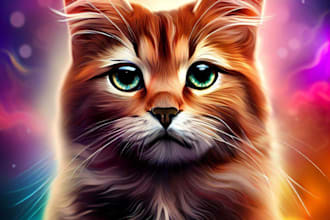 create a custom pet portrait