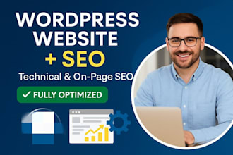 build a wordpress website and ecommerce store with technical and onpage seo