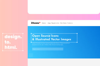 convert your figma to html or react, xd to html or react