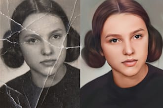 restore old photos, colorize old photo, photo restoration