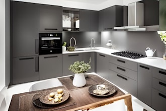 design kitchen ,bathroom interior and 3d rendering