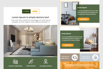 design mailchimp email template newsletter for your campaign