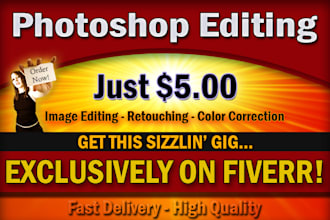 be your photoshop designer or editor