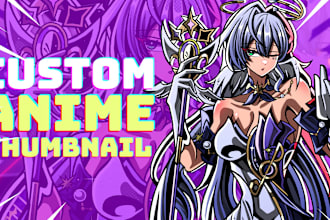 draw a cool anime thumbnail or banner for your videos fast