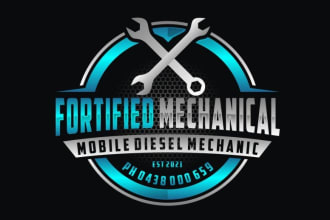 design unique mechanical logo with satisfaction guaranteed