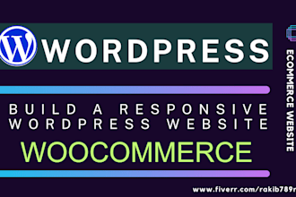 create professional ecommerce wordpress website