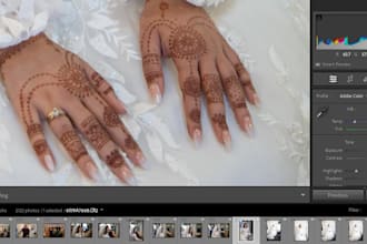 do 500 event photos culling and enhance light color