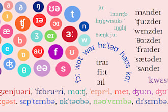 do phonetic english transcription for you