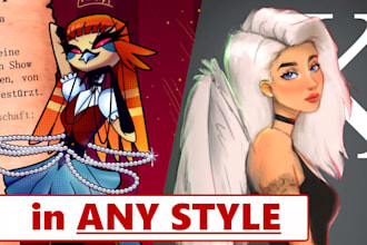 draw your character in any style