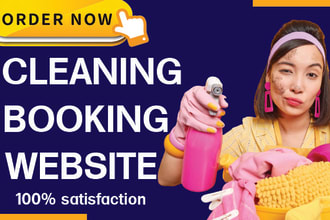 design cleaning website with booking koala launch27 website