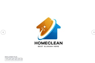 provide a premium logo about washing, home cleaning, lawn care and landscape