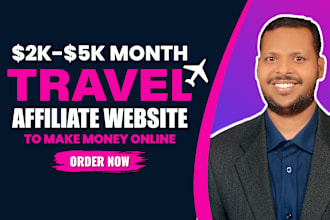 build travel affiliate website to make money