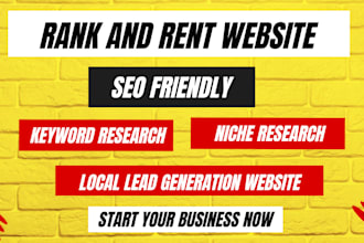 create rank and rent lead gen website
