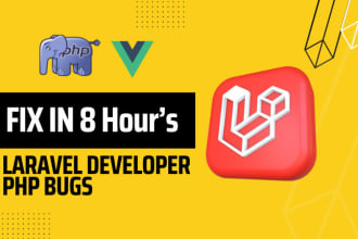 do backend laravel php HTML CSS fix, optimization