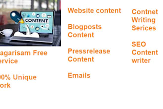 write content for your website