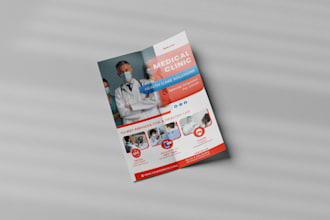 medical, healthcare, dental and fitness flyers, social media posts