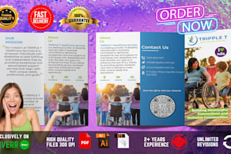 design a high quality flyer, bifold or trifold brochure