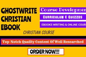 ghostwrite christian ebook for elearning course content creation