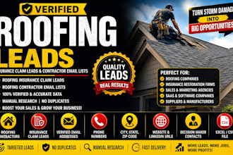 l generate roofing insurance claim leads and contractor email lists