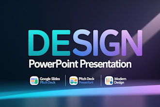 do powerpoint presentation template, investor pitch deck, canva or google slides
