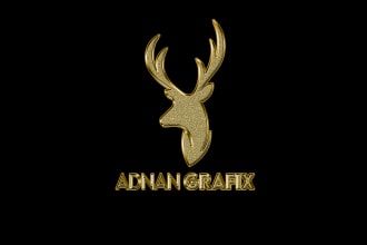 turn your logo design to luxury gold, silver, metallic chrome