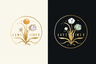 design modern hand drawn, botanical logo