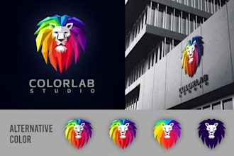 design modern polygonal and business logo