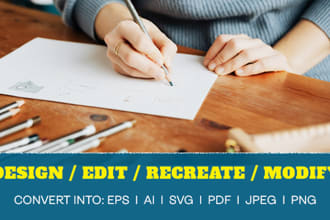 edit logo recreate redo remake or modify