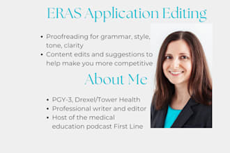 edit your eras application for residency