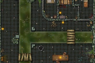 make you a simple battle map with fair detailing