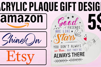do wallet design, message card, profitable acrylic plaque gift design for amazon