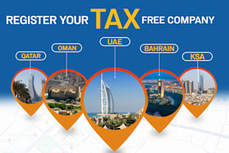 register company in tax free bahrain, qatar, uae, oman, ksa