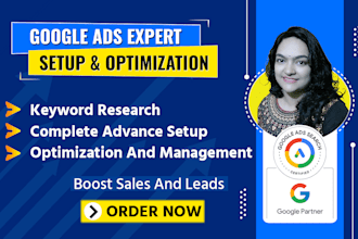 be your google ads expert adwords manager and PPC specialist to improve ROI