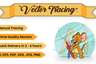 vector trace your logo, image and art to high resolution