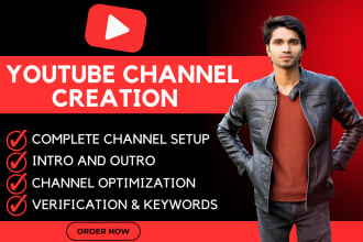 create and setup youtube channel