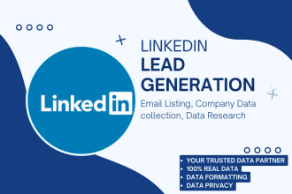 do linkedin leads generation, list building, email scraping