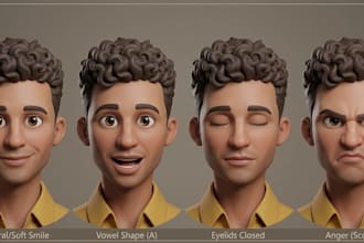 create blend shapes for your 3d models