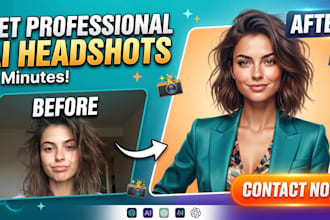 create professional ai headshots and profile photos
