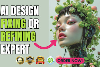 professionally redesign, enhance and refine ai or custom graphics in photoshop