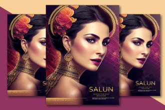 do nail beauty salon spa skin hair makeup flyer design