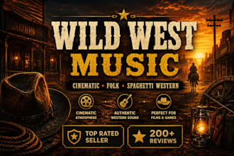 compose and produce wild west music