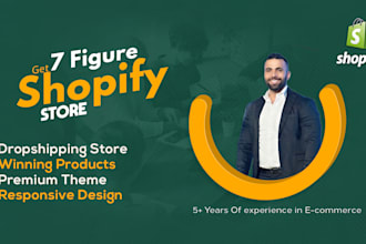 set up shopify store or create shopify dropshipping store shopify website